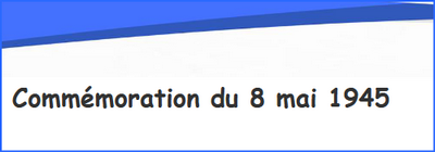Invitation – Commémoration du 8 mai 1945