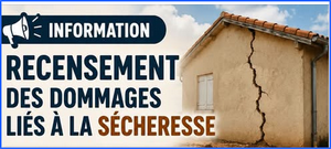 Recensement des fissures liées à la sécheresse